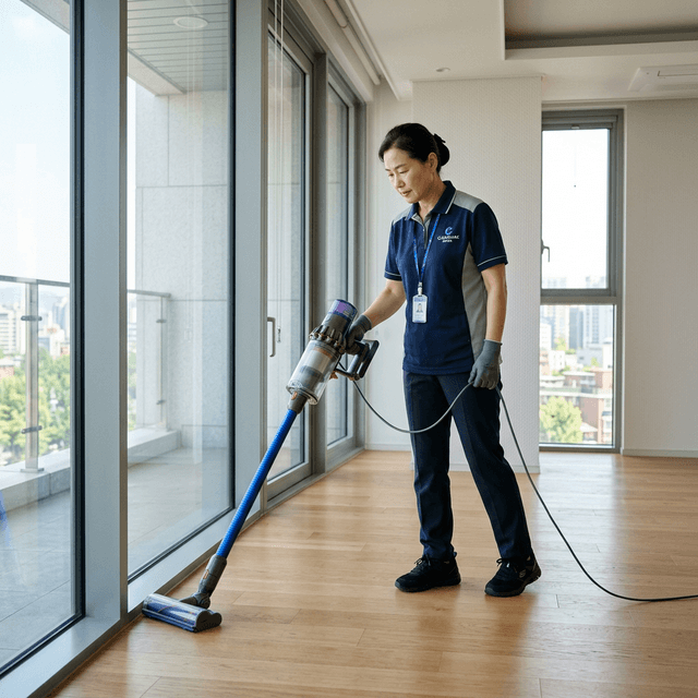 신축 입주청소 (분진 제거)